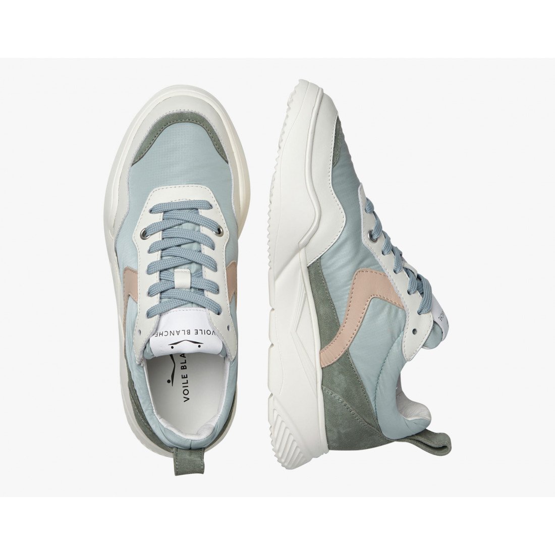 Joshee Sage Green Chunky Sneakers 2016684011N41 - 4