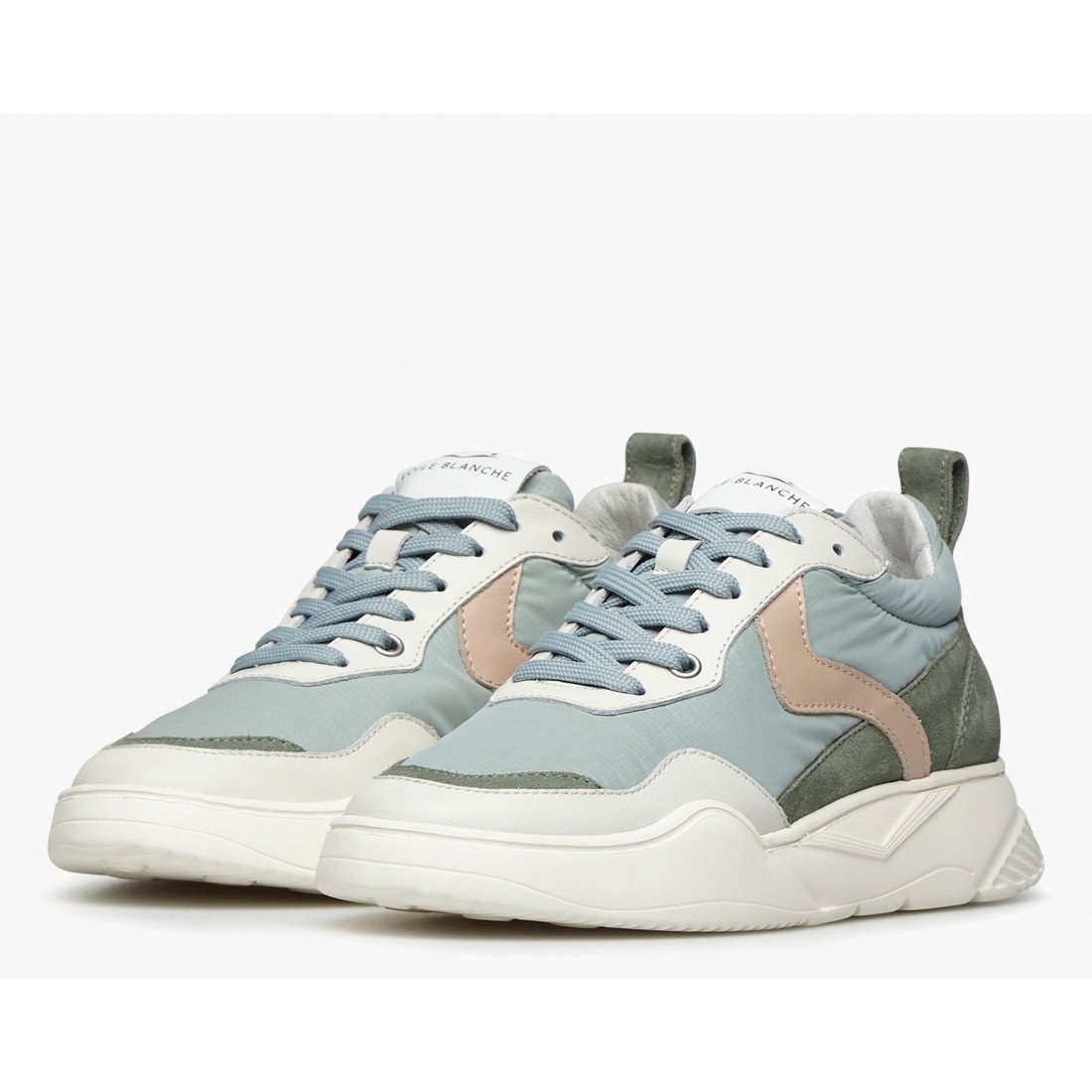 Joshee Sage Green Chunky Sneakers 2016684011N41 - 3