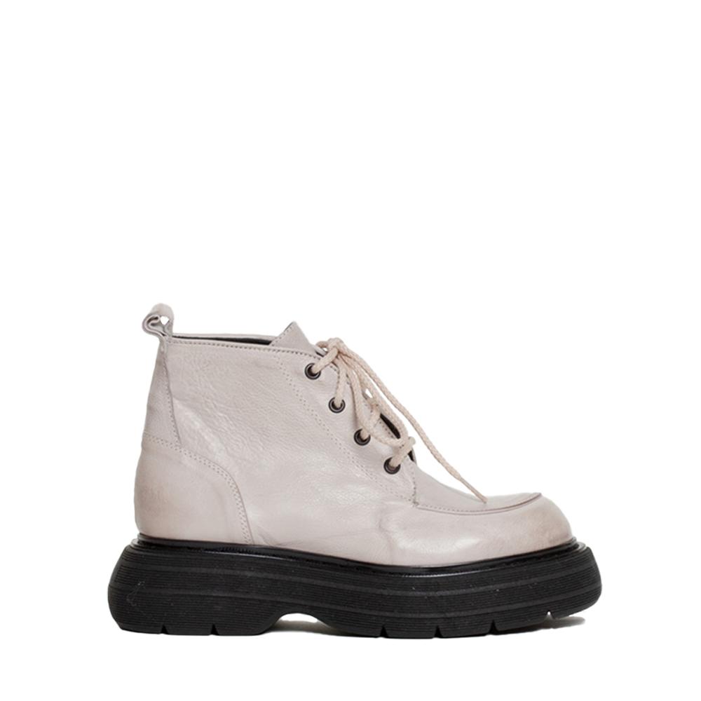 Ines Off White Ankle Boots Boots