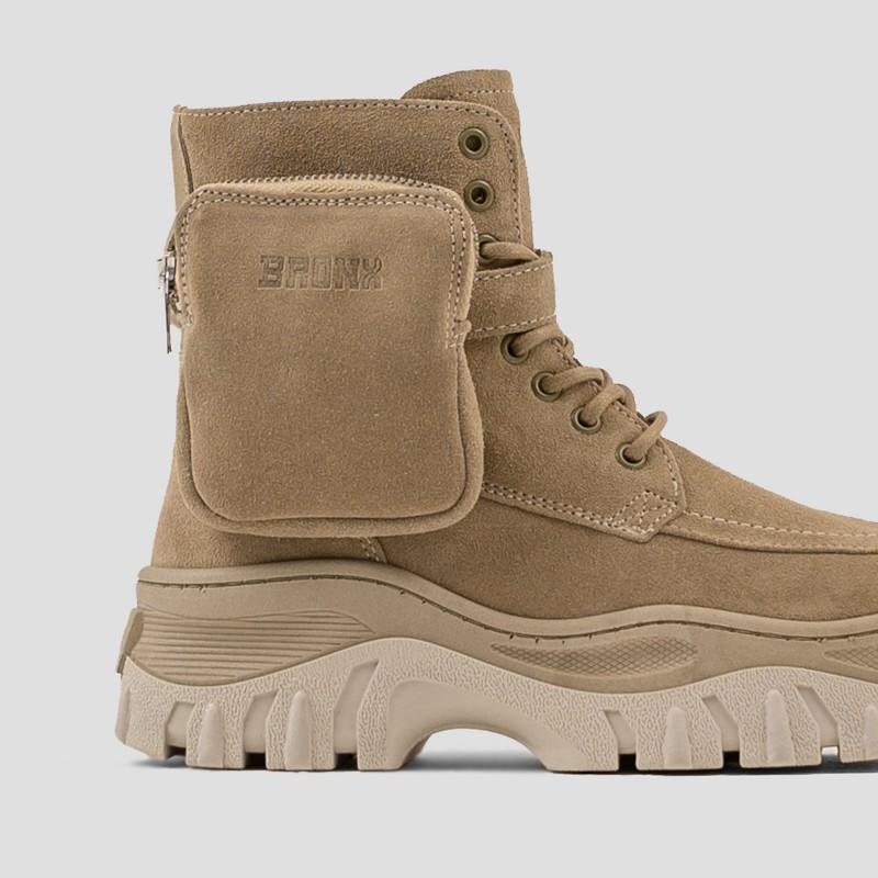 Jaxstar Hiking Mid Cut Cappuccino Sneakers 47335-C-125 - 2