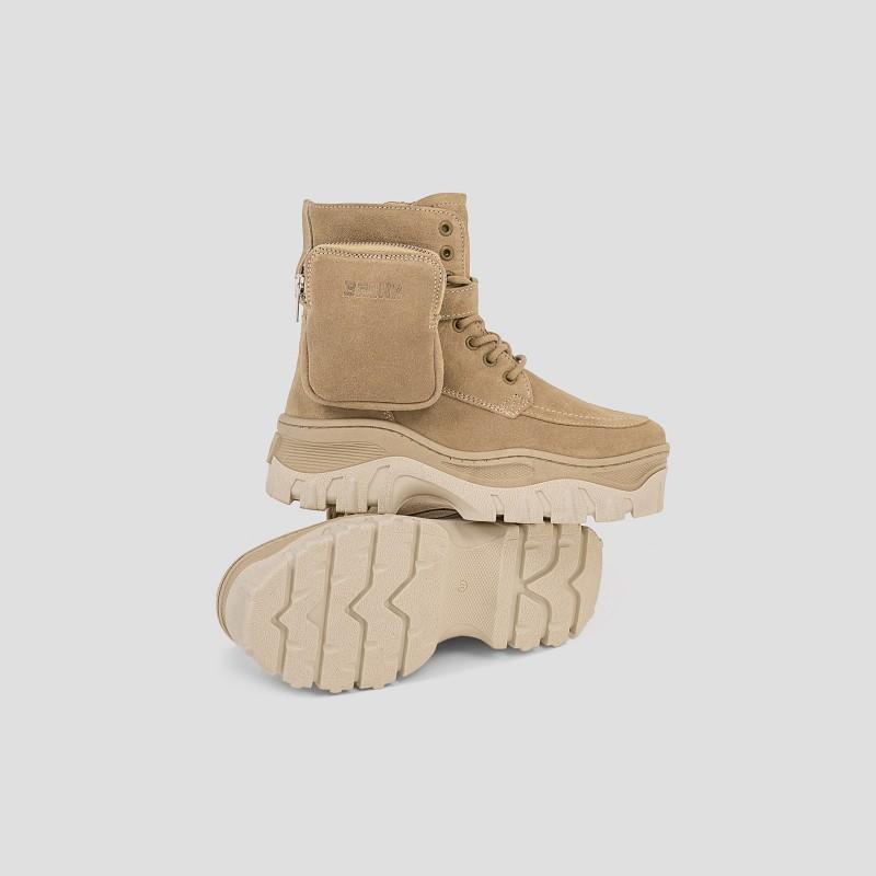 Jaxstar Hiking Mid Cut Cappuccino Sneakers 47335-C-125 - 5