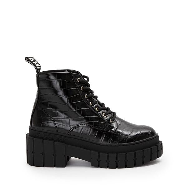 Kross Croco Black Low Boots JNXECO0415 - 1