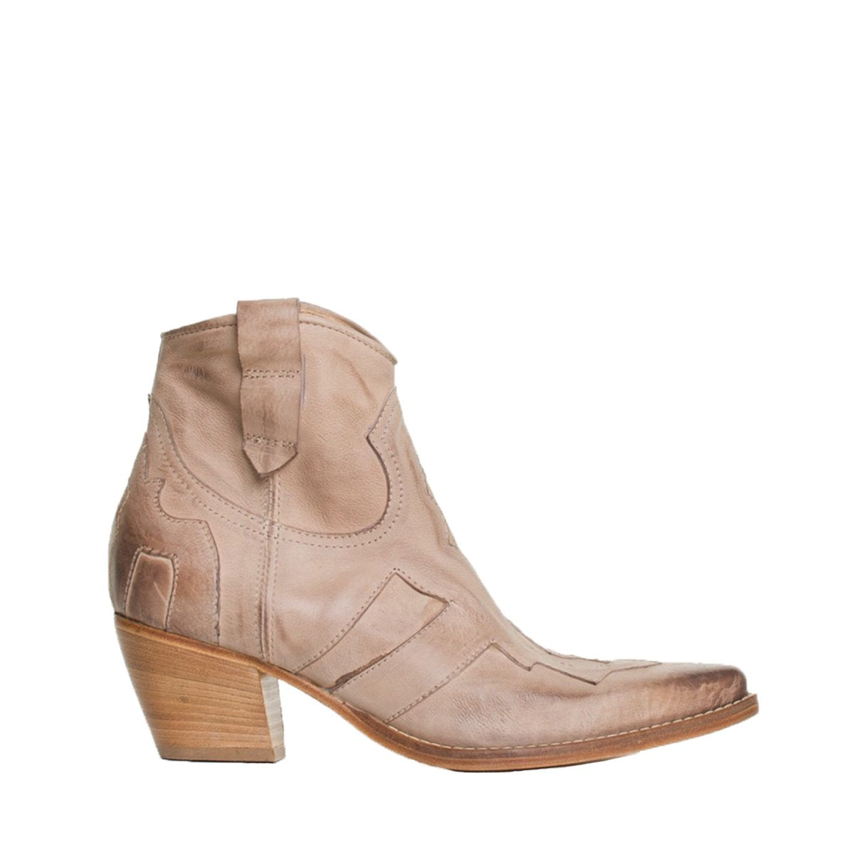 LUCY-TAUPE Western Boots - 1