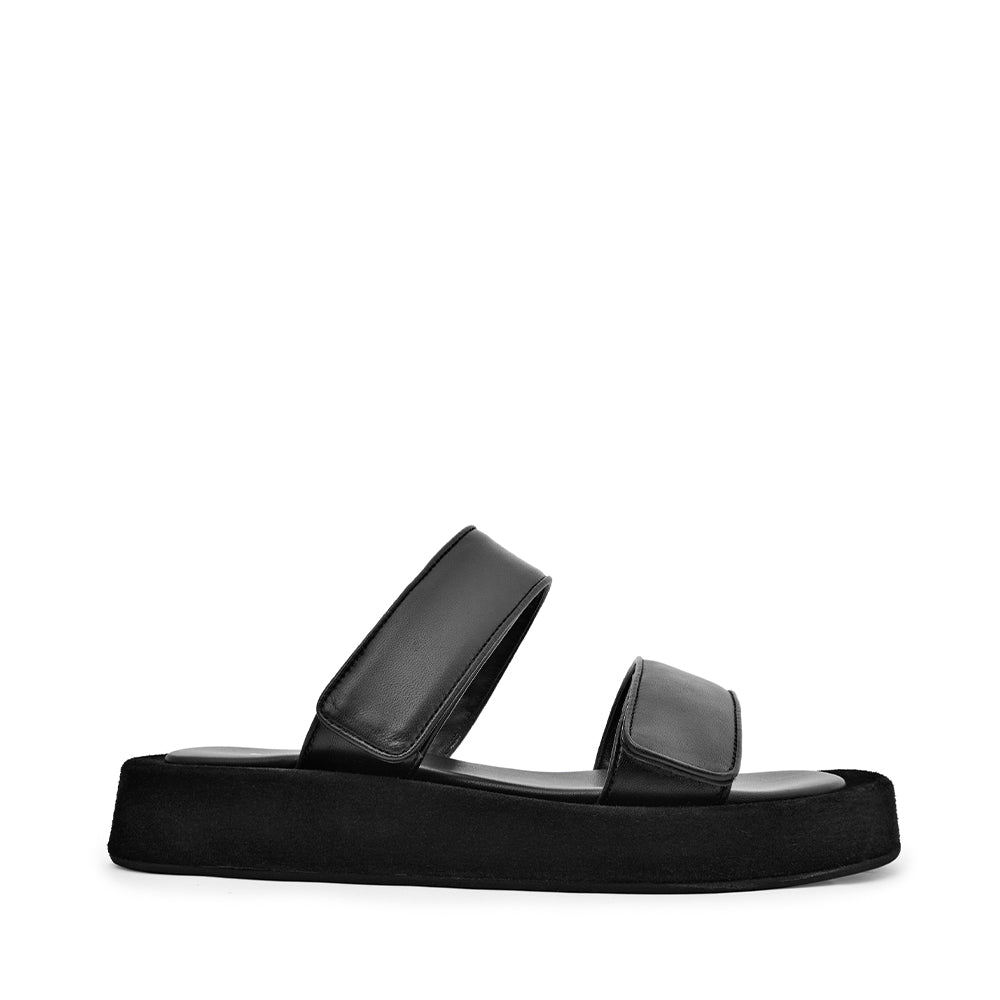 Mila Black Leather Straps Sandals MILA/NERO - 1