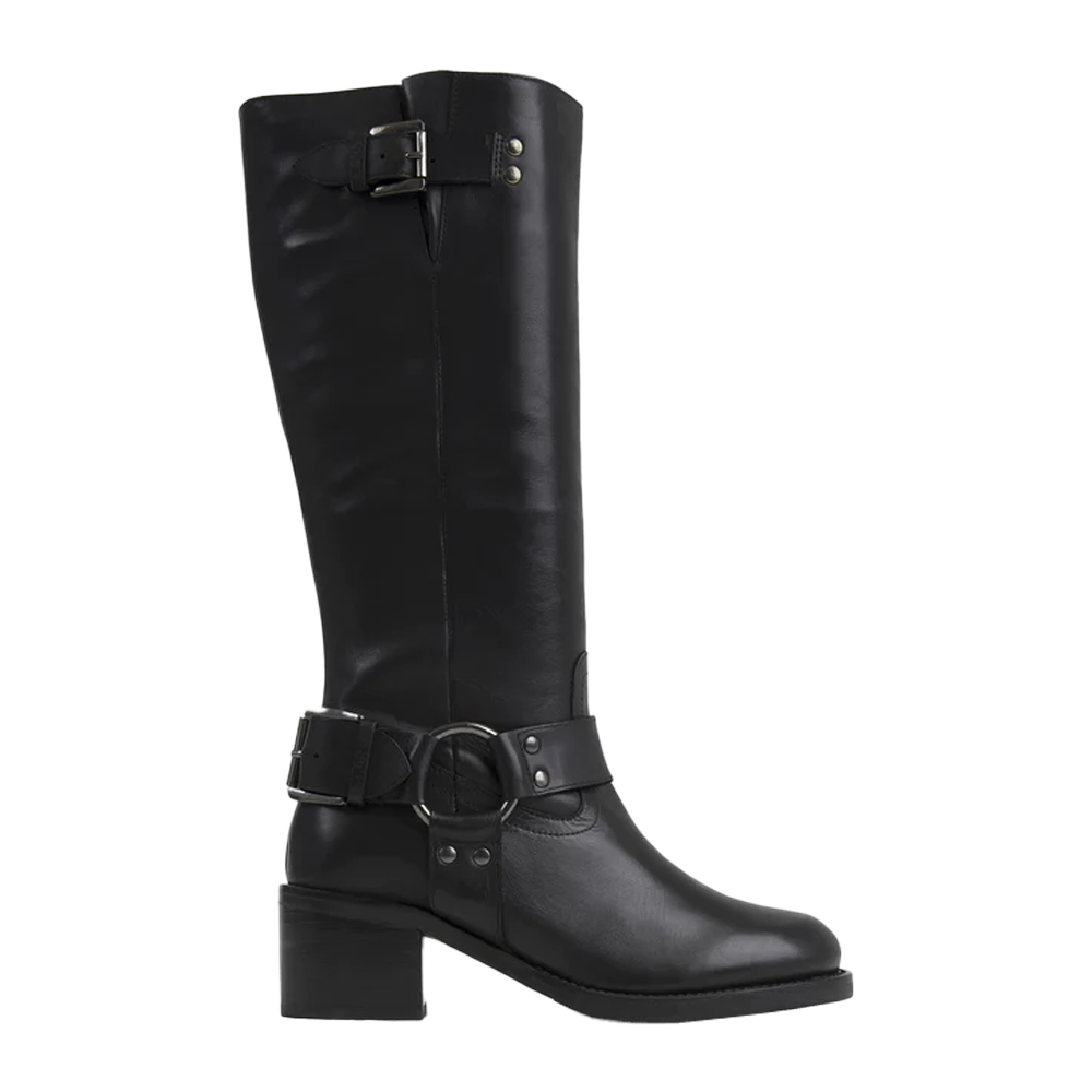 New Camperos Black Biker Boots Boots