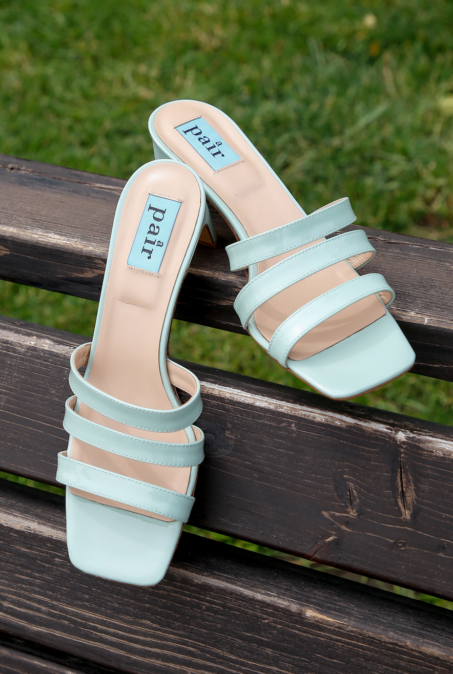 New Heels Mule Sandals In Aquamarine SAN/G31 - 14