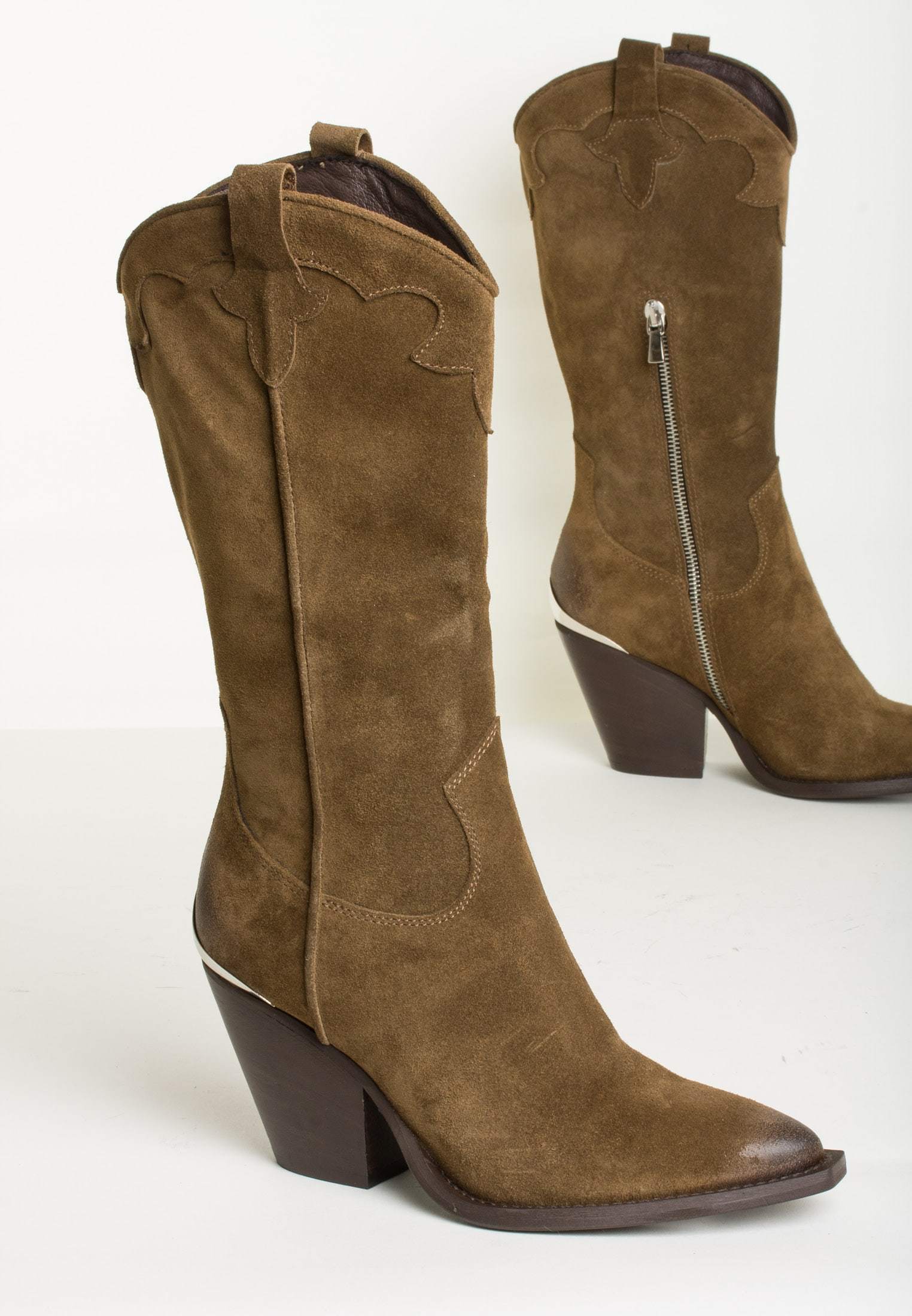 Brooke Suede Antelope Boots BROOKE-ANTILOPE-1 - 8