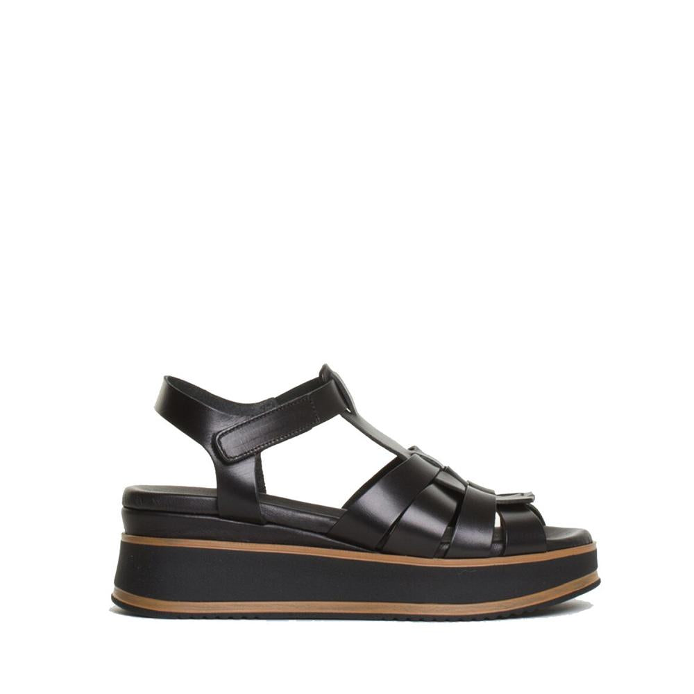 Stella-Black Gladiator Chunky Sandlas  - 1