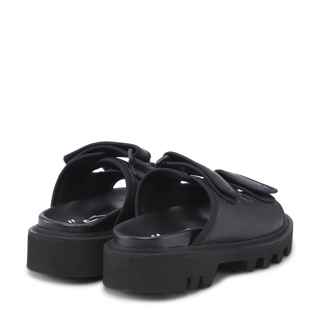 Tempo Black Chunky Sliders LAST1271 - 4