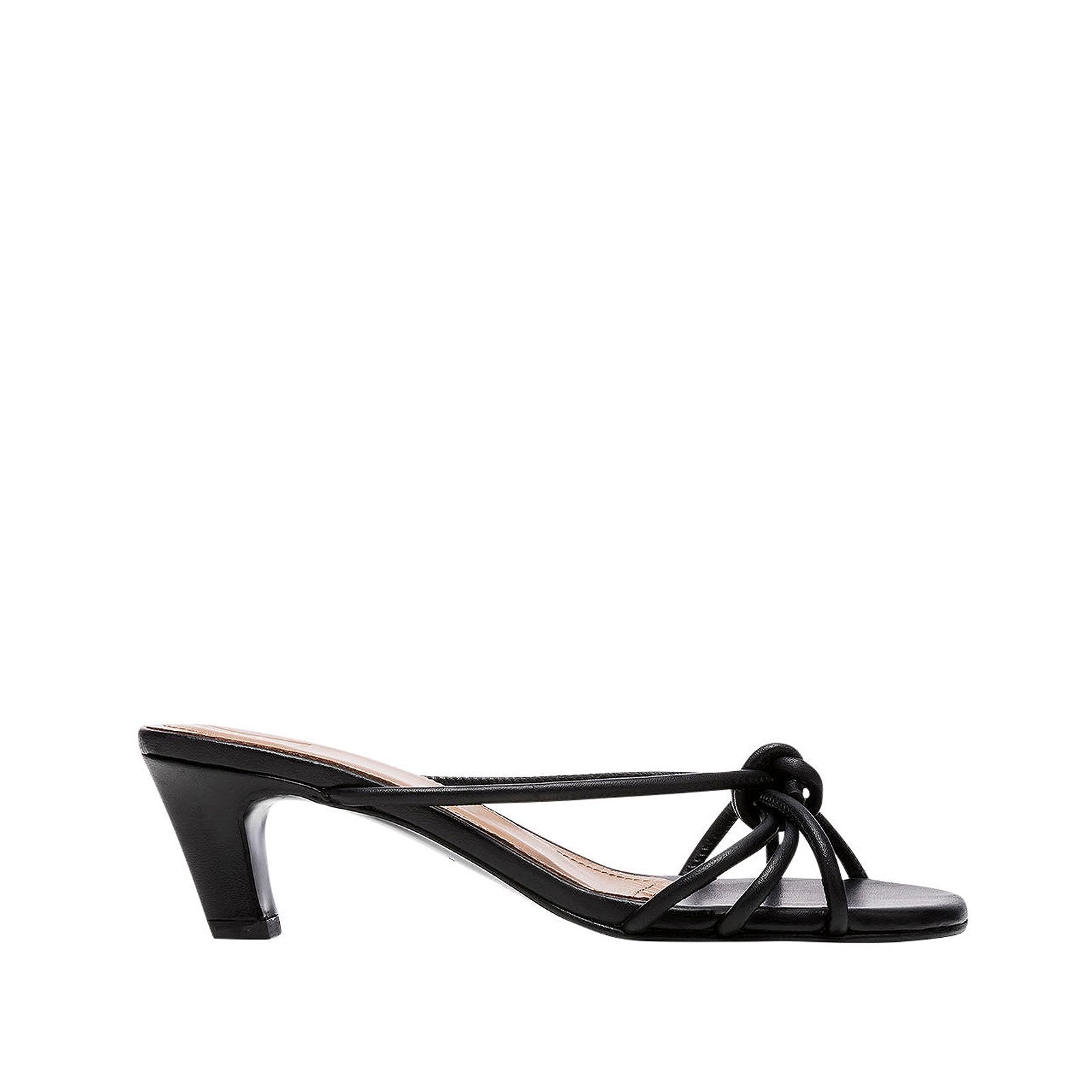 Eunice Leather Black Heeled Sandals 20010411301-001 - 1