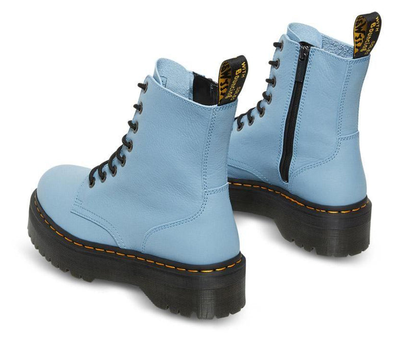 Jadon III Pisa Card Blue Leather Platform Boots DM27760485 - 4