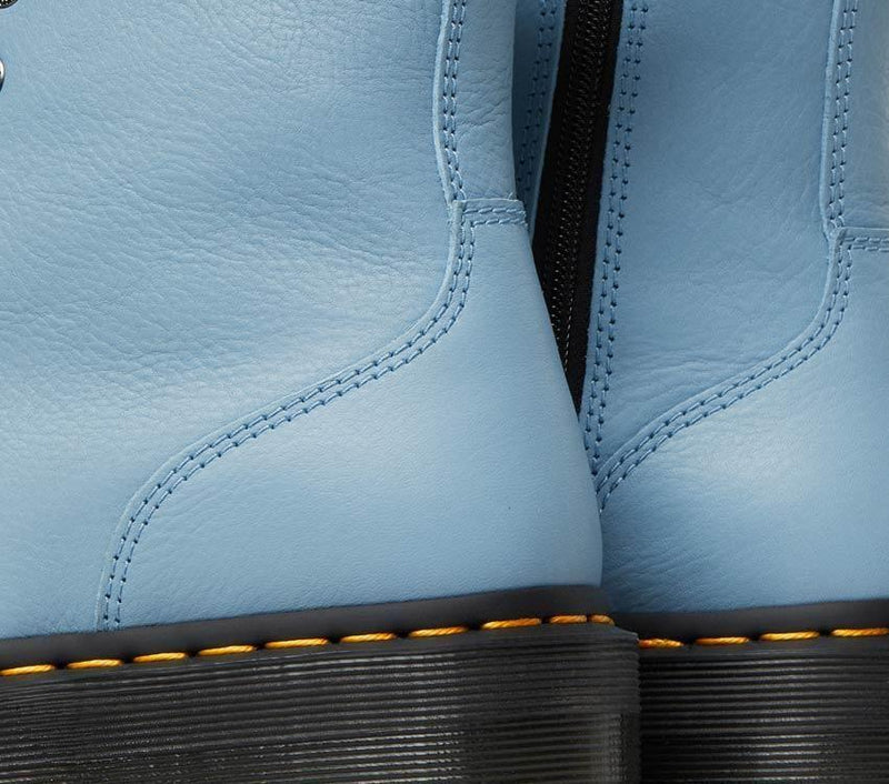 Jadon III Pisa Card Blue Leather Platform Boots DM27760485 - 7