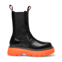 Joy Black Orange High Chelsea Boots LAST1707 - 1